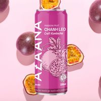 Kombucha Bee Passievrucht Smaak Solf Drink Verfrissende Zoete En Zure Unieke Smaak Perfect Na De Maaltijd Energieke Drank