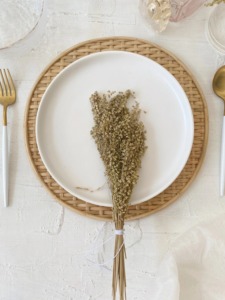 Mantel Individual redondo de ratán, productos ecológicos hechos en Vietnam, Mantel Individual, decoración de mesa, venta al por mayor - Product Image 3