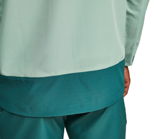 Veste de plein air bicolore pour homme coupe-vent à capuche avec fermeture éclair complète vêtements de sport légers haut de sport - Product Image 4