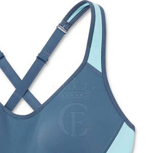 Sujetador deportivo de tela ultrasuave de fácil uso para mujer, diseño personalizado, Sujetador deportivo acolchado con espalda cruzada para mujer - Product Image 6