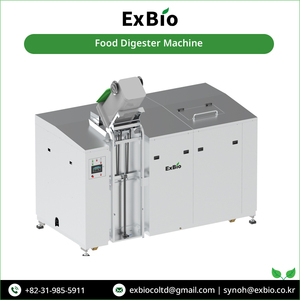 Capacité de disposition 24h/24 Exbio 2000kg/jour Machine de digesteur de compostage de déchets alimentaires inodore au meilleur prix compétitif - Product Image 2