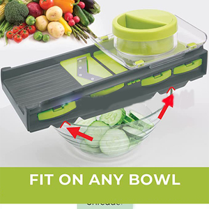 Cocina Plástico Fruta Comida Precio al por mayor 2024 Multifuncional Manual Cortador de verduras Rebanador - Product Image 5