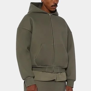 Sweat à capuche zippé unisexe sweats à capuche avec logo personnalisé en gros, vestes à fermeture éclair complète OEM/ODM usine pour les marques de streetwear - Product Image 6