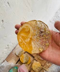 Elegant Round Epoxy Resin Coasters for Tableware Home Decor <b>Gift</b> Use from India Manufacturers - Product Image 2