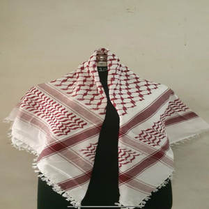 Keffieh écharpe 100% coton tissu jacquard écharpe 110x110 taille multicolore sont disponibles - Product Image 5