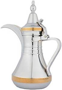 High Quality Hand Made Brass Dallah Coffee Pot With Nickel Finished For Dinnerware <b>Home</b> Products Kitchen <b>Gadgets</b> - Product Image 3