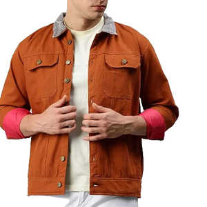 New Trending Style Casual Wear Adults Size <b>Denim</b> Jeans <b>Jacket</b> For Man New Latest Fashion Solid Color <b>Lightweight</b> <b>Denim</b> <b>Jackets</b> - Product Image 4