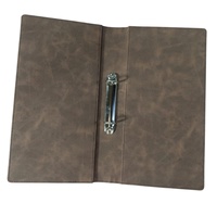 Porte-menu de haute qualité en cuir PU durable format A4, certifié ISO, logo personnalisé, couleur nickelée, premium, pour restaurant, hôtel