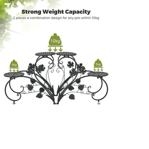 Soporte Metálico de 4 Niveles para Macetas, Exhibidor de Plantas, Estante Decorativo para Flores, Decoración de Esquina para Hogar y Jardín - Product Image 5