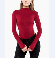 Combinaison décontractée d'été pour femme, col montant, coupe haute, manches longues, écologique, grande taille, séchage rapide, respirante, en polyester