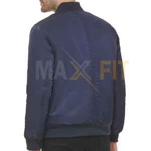 Personnalisé 2024 hommes coupe-vent à manches longues Bomber veste décontracté à capuche col toile tissu haute rue automne hiver nouvel état - Product Image 6