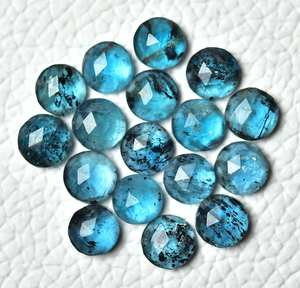 คุณภาพส่งออกระดับพรีเมียม 100% พลอยธรรมชาติสีน้ําเงินไซยาไนท์กุหลาบตัดพลอยพลอยอัญมณีแท้หลวมขายในราคาไม่แพง OEM - Product Image 5