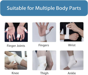 Muy fuerte, fácil de rasgar, sin residuos pegajosos, cinta deportiva atlética blanca de algodón - Product Image 6