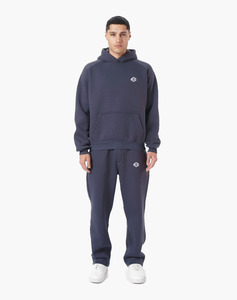 Vêtements de sport surdimensionnés de haute qualité 100% coton Streetwear pull manches raglan teint uni motif solide sweats à capuche respirants hommes - Product Image 3
