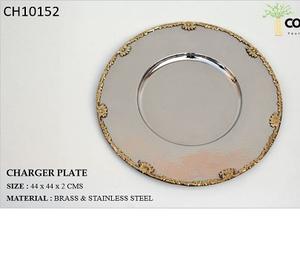 Assiette de présentation en fer massif, écologique, d'inspiration vintage, design rond de luxe, couleurs et tailles personnalisables pour mariages et banquets - Product Image 5