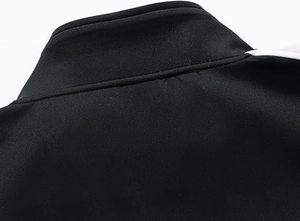 Ensemble de survêtement de sport pour femmes, deux pièces, motif uni, polyester, respirant, fermeture éclair quart, football, soccer, été - Product Image 5