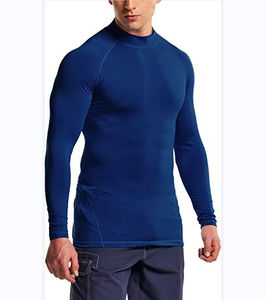 <b>Men's</b> Lightweight Breathable <b>Compression</b> T-<b>Shirt</b> Full Sleeve Athletic Wear for Summer Gym Outdoor Running & Training - Product Image 1