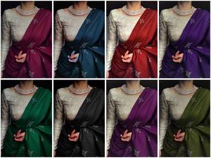 Sari de seda de algodón de muselina multicolor superventas de alta calidad con saris impresos digitalmente para mujeres indias y pakistaníes - Product Image 6