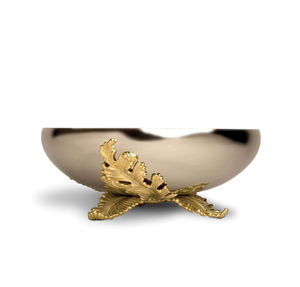 Bol à fruits doré en acier design avec rangement décoratif martelé pour fruits Bol en laiton en vente produit - Product Image 2