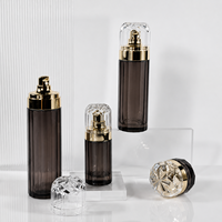 Ensemble de flacons cosmétiques en verre de luxe Mingsheng en gros, pots de crème pour le visage de 30g et 50g, flacons de lotion de 40ml, 100ml et 120ml pour les soins de la peau