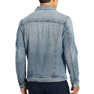 Recién llegado, chaqueta de invierno de mezclilla lavada, ropa de calle con logotipo personalizado, chaqueta vaquera de moda para hombre - Product Image 4