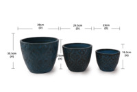 Jual Langsung dari Pabrik Pot & Planter Bunga Tanah Liat Berlapis Kaca Besar dengan Lubang Drainase - Ramah Lingkungan untuk Dekorasi Taman Rumah Luar Ruangan/Dalam Ruangan