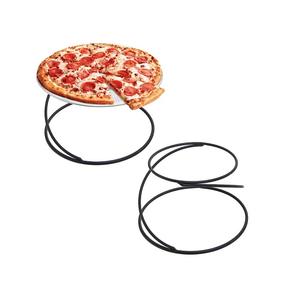 Set of 2 Iron <b>Pizza</b> Display Stand Superior Quality Black Color <b>Pizza</b> Riser Display Stand From Manufacturer In India - Product Image 2