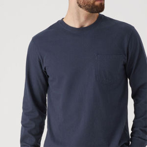 Vente en gros T-shirt uni et vierge pour hommes grande taille personnalisé pour hommes T-shirts avec votre logo impression T-shirt à manches longues pour hommes OEM - Product Image 4