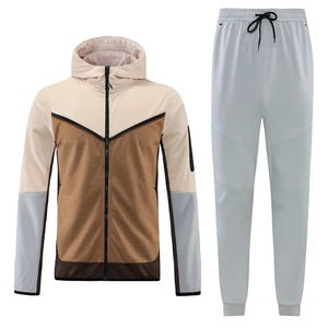 Design personnalisé, survêtement de sport slim pour adultes, 2 pièces confortables, ensemble pantalon à logo uni, grande taille pour l'hiver - Product Image 6