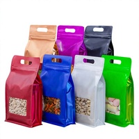 Sacs d'emballage pour riz et farine en nylon et plastique, fond plat, 1 kg, 2 kg, 5 kg, 10 kg, logo personnalisé, fabrication OEM en Chine