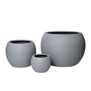 Plastique léger renforcé de fibre de verre sculpté à la main fournitures de jardin de pays Vietnam pot de fleur de grande taille pour planter un arbre - Product Image 6