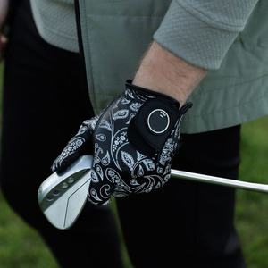 Compre guantes de golf de cuero Cabretta blancos de calidad superior para hombres Tela transpirable Logotipo personalizado para deportes - Product Image 1