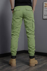 Pantalon de travail tactique élastique décontracté pour hommes avec fermeture à glissière multi-poches grande taille pour les activités de plein air - Product Image 3