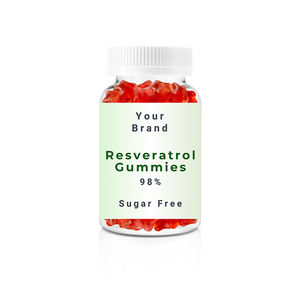 Venta exclusiva Sin azúcar Antioxidante Rich Vegan Resveratrol Gummy Candy 60ct Suplementos médicos de alta calidad para - Product Image 1