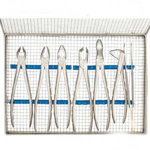 ชุดคีมถอนฟัน 6 ชิ้น ทำจากโลหะ ได้รับการรับรองมาตรฐาน CE บรรจุในกล่องฆ่าเชื้อแบบมืออาชีพ สำหรับทันตแพทย์ผู้เชี่ยวชาญด้านการผ่าตัด - Product Image 5