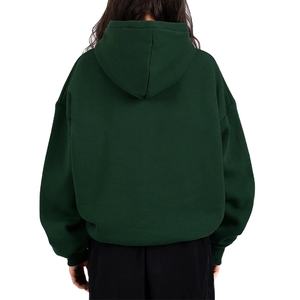 Sudadera con Capucha Gris Oscuro, Corte Regular, de Lujo, Personalizable, Lisa, Hombros Caídos, Unisex, 100% Algodón, Invierno - Product Image 2