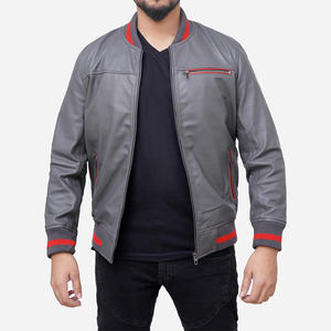 Chaqueta de Cuero Clásica para Hombre, Corte Casual, Cuero Genuino, Ropa Exterior, Logotipo Personalizado, Fabricación al por Mayor OEM - Product Image 3