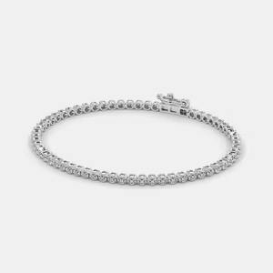 925 Silver Solitaire Moissanite Diamond 5MM <b>Bracelet</b> <b>Gold</b> Plated Charm <b>Bracelets</b> for Women and Girls for Gifts and Parties - Product Image 4