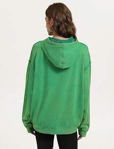 เสื้อฮู้ดผู้ชายทรงโอเวอร์ไซส์วินเทจทรงโอเวอร์ไซส์เสื้อฮู้ดสวมหัวโลโก้ออกแบบได้ตามต้องการ - Product Image 4