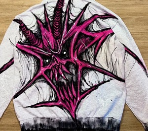 Y2K Hombres Ropa Sudaderas con capucha Sudadera Jersey de manga larga High Street Man Hoodi Dark Vintage Terrifying Skull Oversize Streetwear - Product Image 6