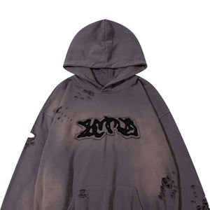 Sudaderas Ligeras para Hombre con Efecto Desgastado, Básicas, de Mezcla de Algodón, Precio al por Mayor, Calidad Premium, Sudaderas con Efecto Desgastado en Venta - Product Image 3