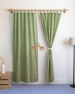 Rideau de porte en tissu imprimé poisson, design personnalisé de haute qualité, style moderne et populaire, ensemble de rideaux pour porte et fenêtre - Product Image 4