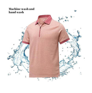OEM de lujo de secado rápido 100% algodón Golf para Polo camiseta patrón sólido mejores precios - Product Image 6