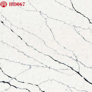 HD067 calacatta Astoria เคาน์เตอร์ควอทซ์เทียมทนทานทันสมัยรูปแบบเลียนแบบหินธรรมชาติอย่างสม่ำเสมอโรงแรม - Product Image 2