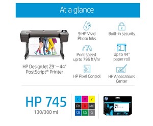 Impresora Fotográfica de Formato Ancho DesignJet Z9+ de 44 Pulgadas con Espectrofotómetro, Máquina de Impresión Lista para Exportar - Product Image 5