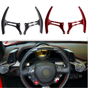 Palettes de changement de vitesse étendues en fibre de carbone pour volant de voiture Ferrari 458 430 360, accessoires intérieurs 176335 176336 - Product Image 6