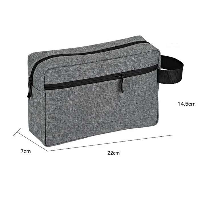 OEM Large Canvas Synthetic Leather Wash Kit Holder for Toiletry for Beauty Case Storage Bag Organizer for Outdoor Travel Hotel U