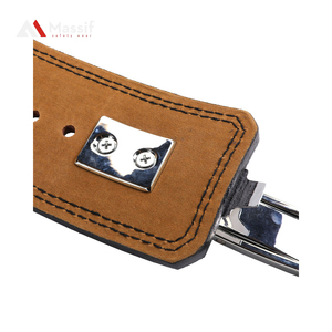 เข็มขัดยกน้ำหนักหนังวัวยูนิเซ็กซ์ปรับแต่งได้สำหรับออกกำลังกายยิมยิมฟิตเนสปรับแต่งได้ - Product Image 6