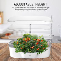 BAVAGREEN Kit de jardin d'herbes intérieur intelligent 12 dosettes hydroponique LED système de culture pour la maison cuisine légumes jardinage démarreur