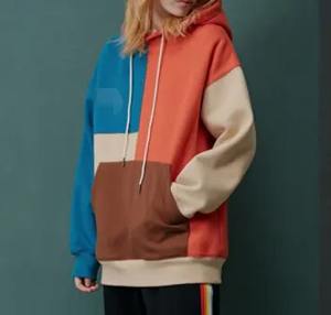 Clothing Manufacturers Custom Streetwear Unisex <b>Hoodie</b> 100%Cotton Plain <b>Fleece</b> <b>Men</b> Color Block Pullover Hoodies for <b>Men</b> - Product Image 2